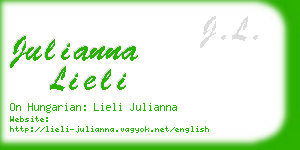 julianna lieli business card